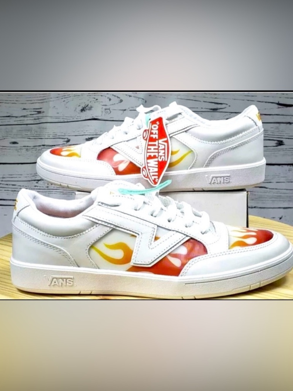 NEW VANS Lowland CC True Lenticular White Flame SZ 11 NWOB